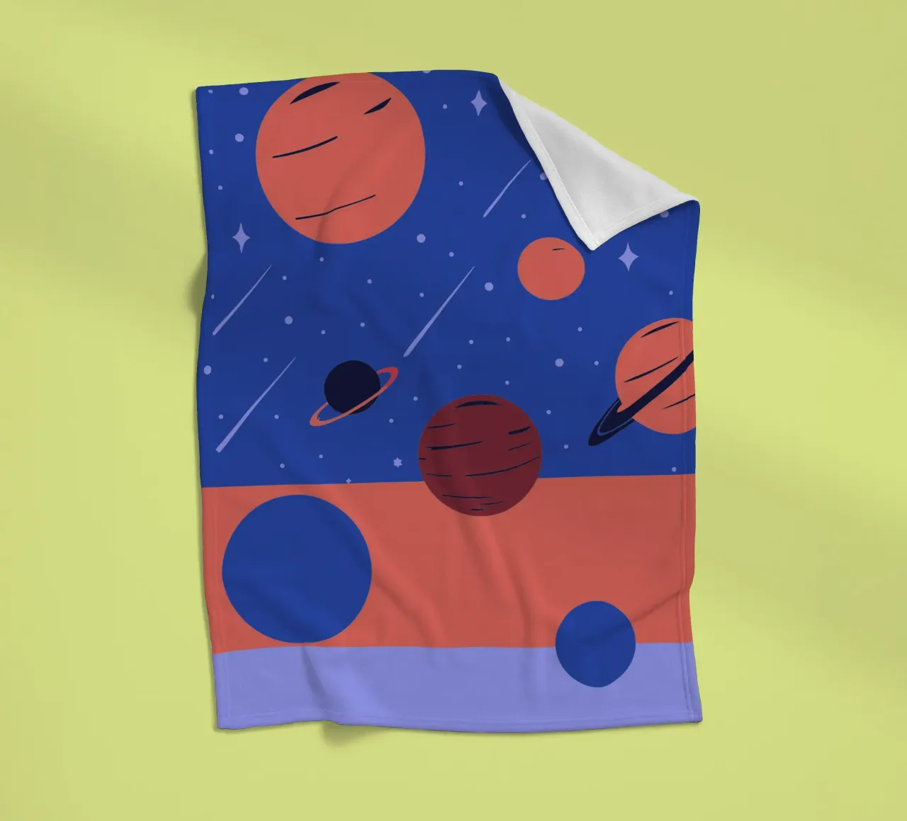 Planets Fleecedecke von TODAY'S SHOP