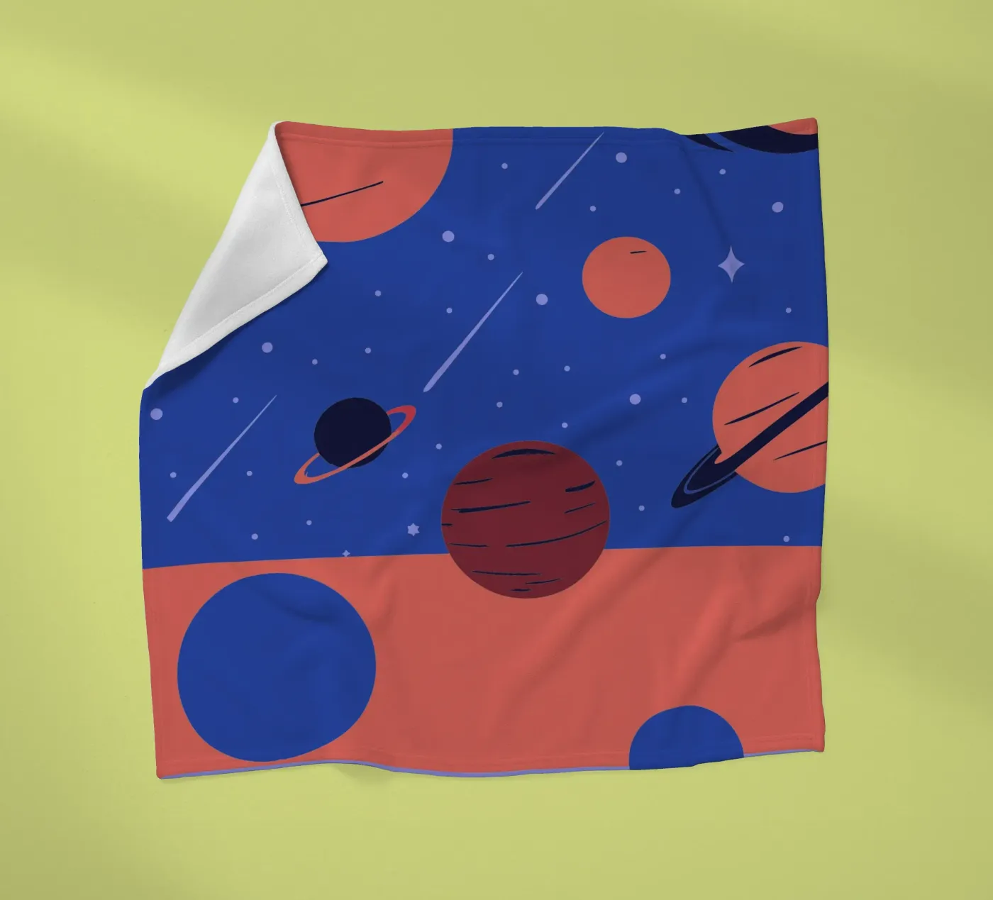 Planets Fleecedecke von TODAY'S SHOP