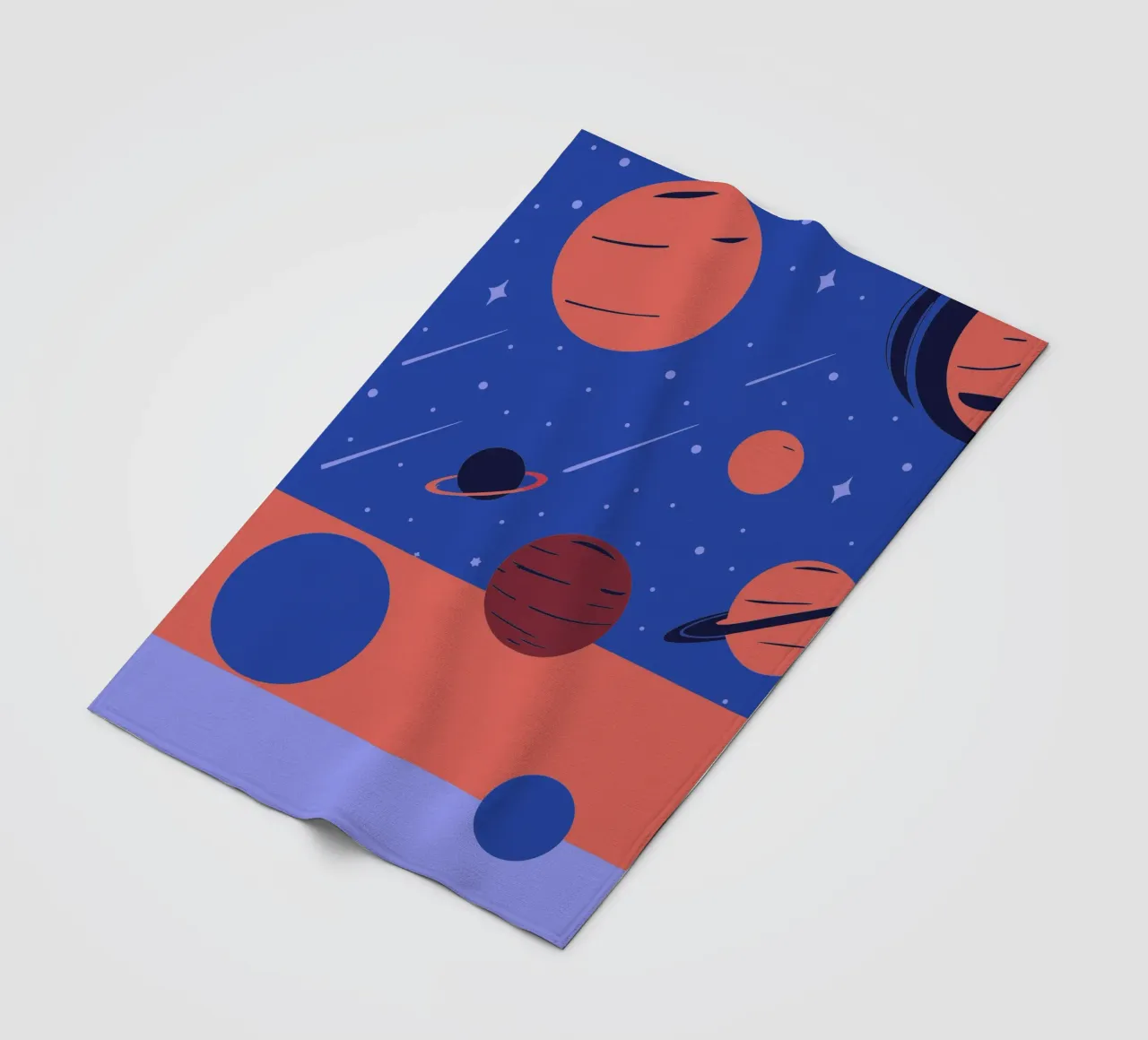 Planets Fleecedecke von TODAY'S SHOP