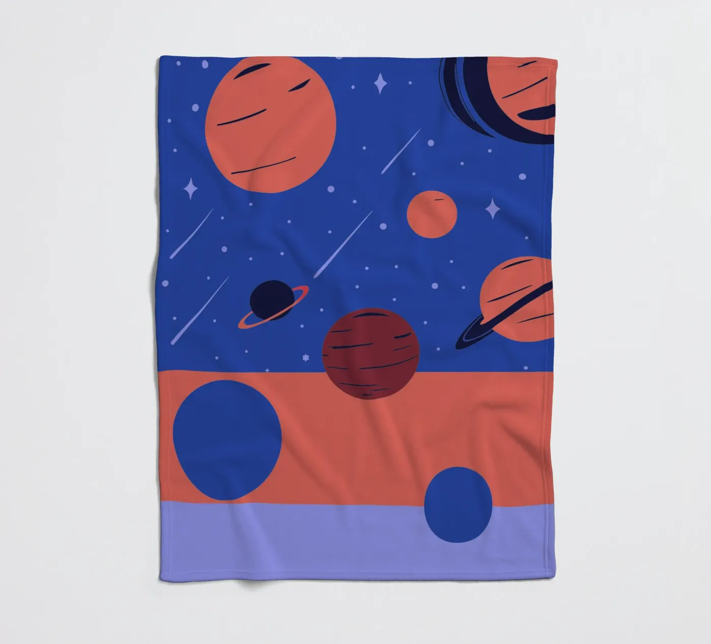 Planets Fleecedecke von TODAY'S SHOP