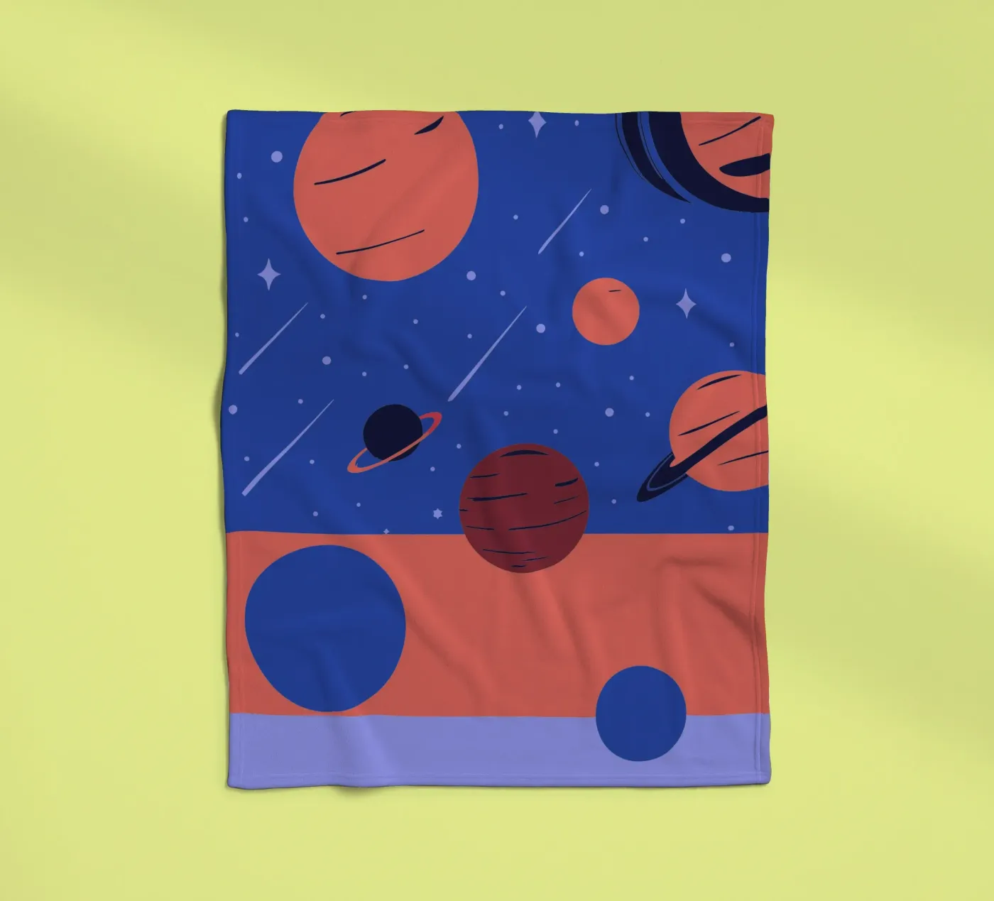 Planets Fleecedecke von TODAY'S SHOP