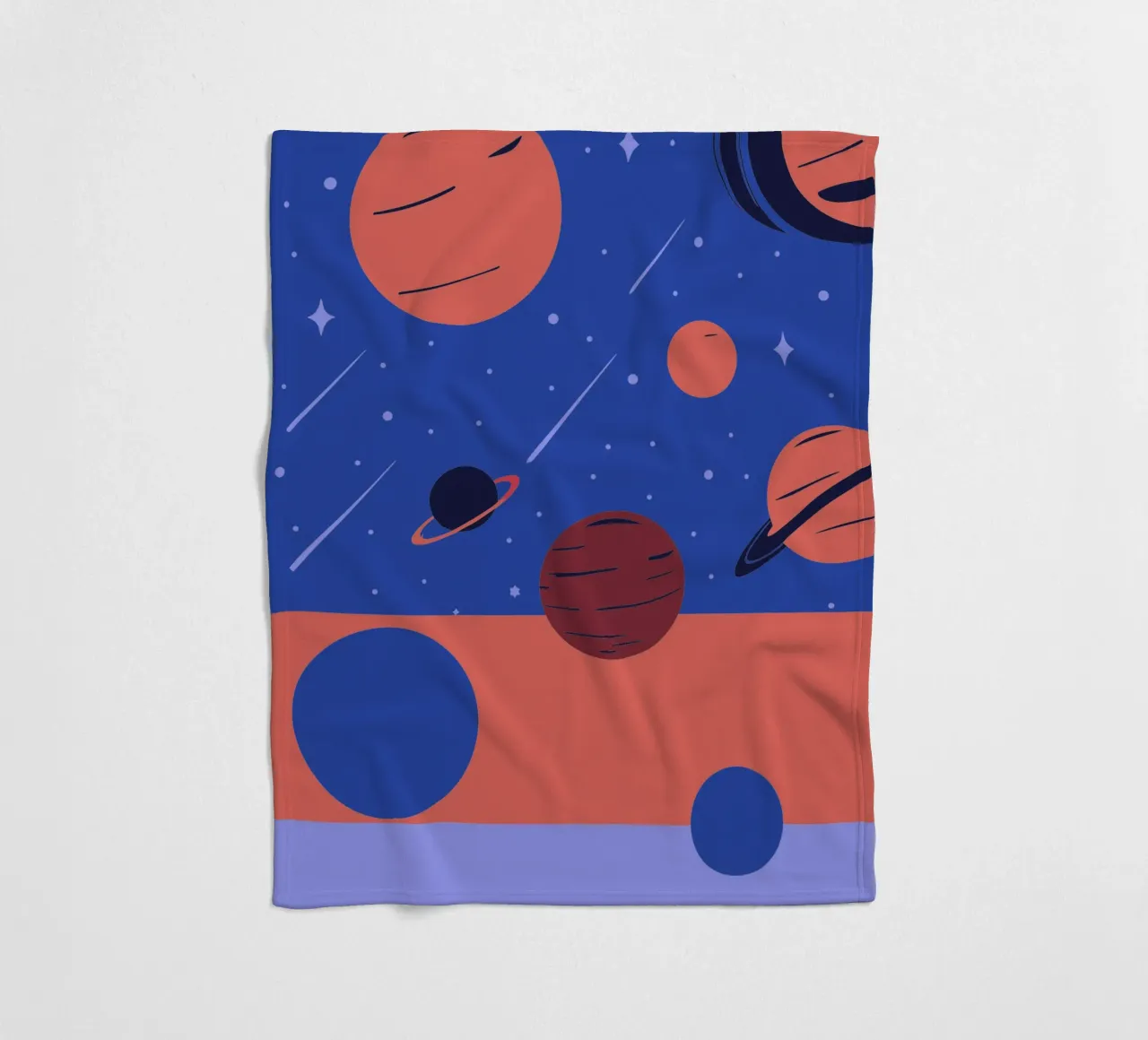 Planets Fleecedecke von TODAY'S SHOP