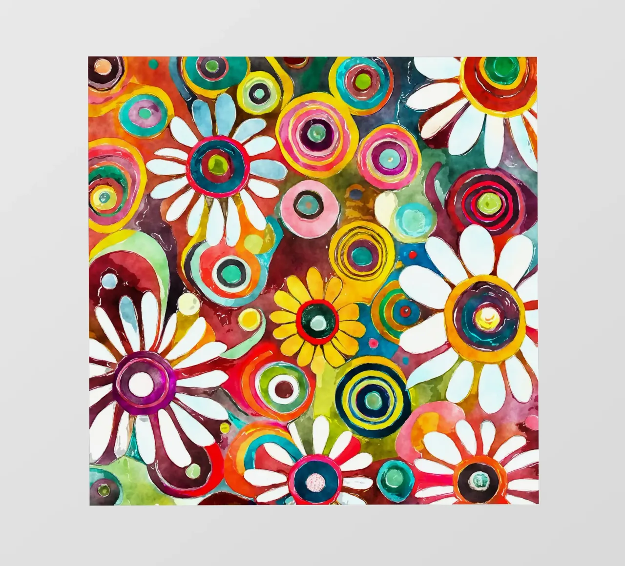 Funky Daisies pvc cover by Botanical Pattern House