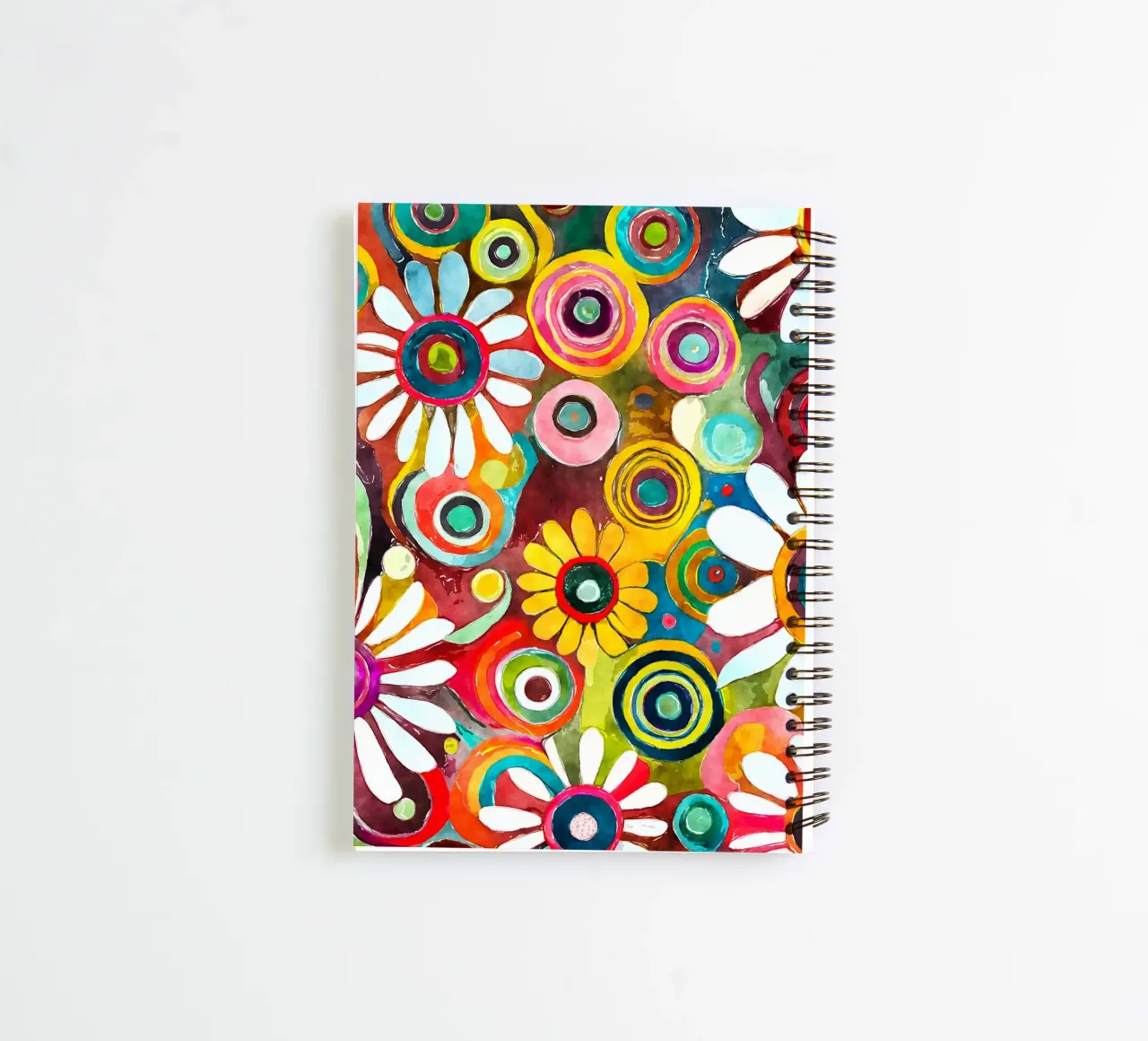 Funky Daisies spiral notebook by Botanical Pattern House