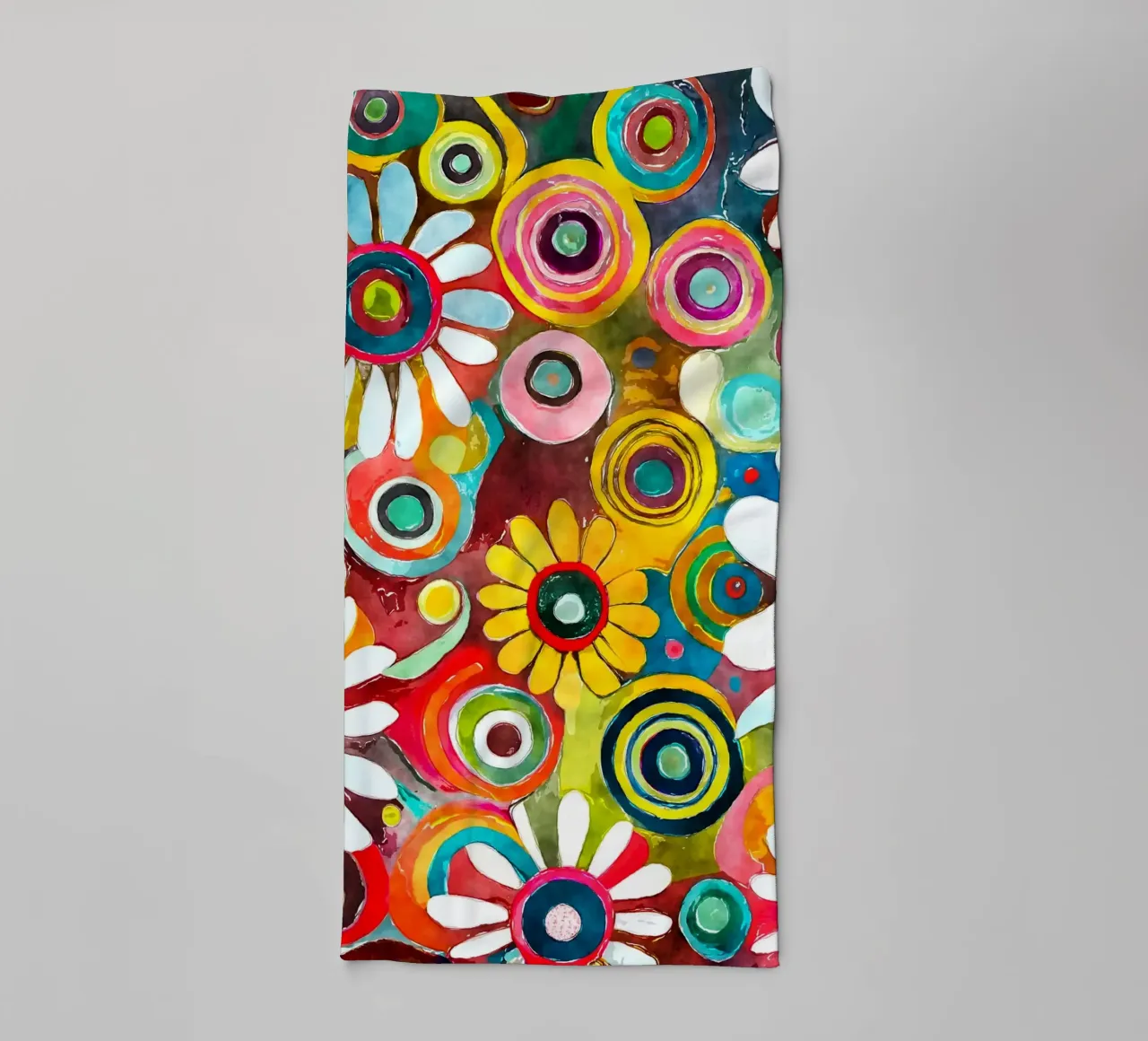Funky Daisies towel by Botanical Pattern House