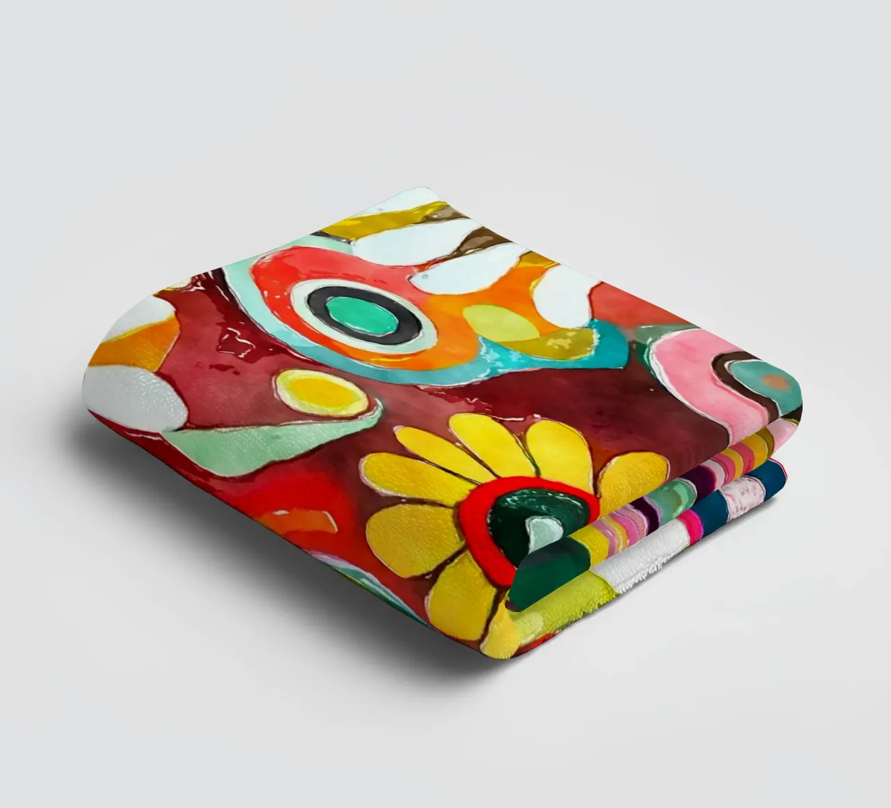 Funky Daisies towel by Botanical Pattern House