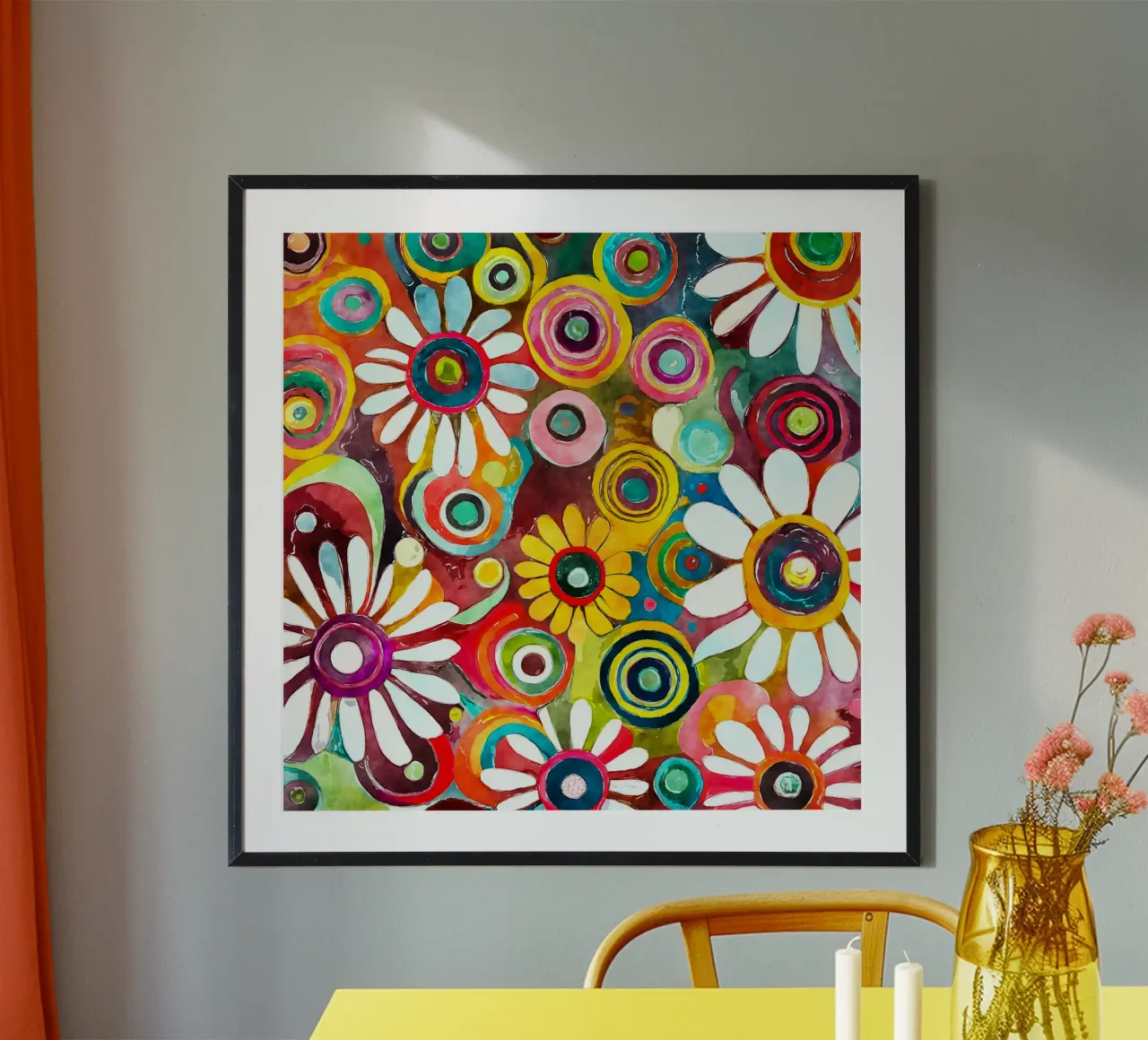 Funky Daisies poster by Botanical Pattern House