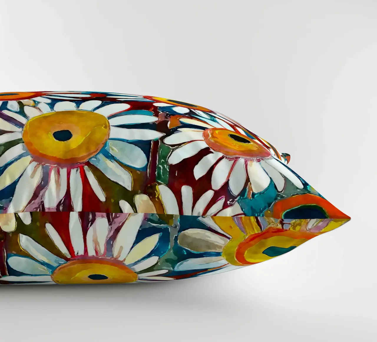 Funky Daisies decorative cushion by Botanical Pattern House