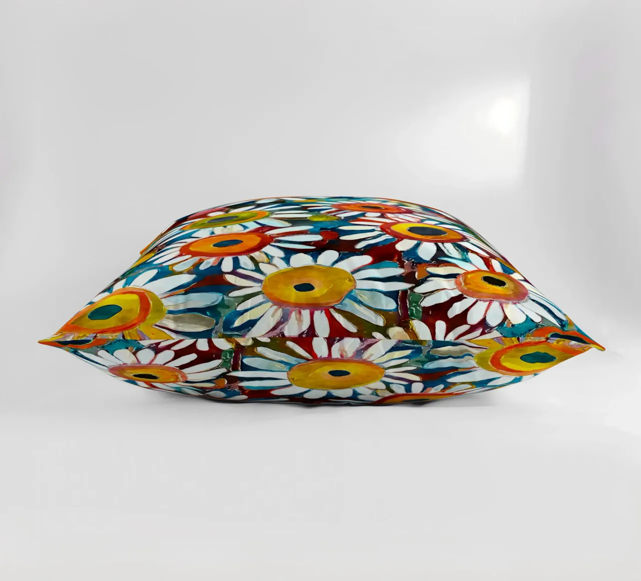 Funky Daisies decorative cushion by Botanical Pattern House