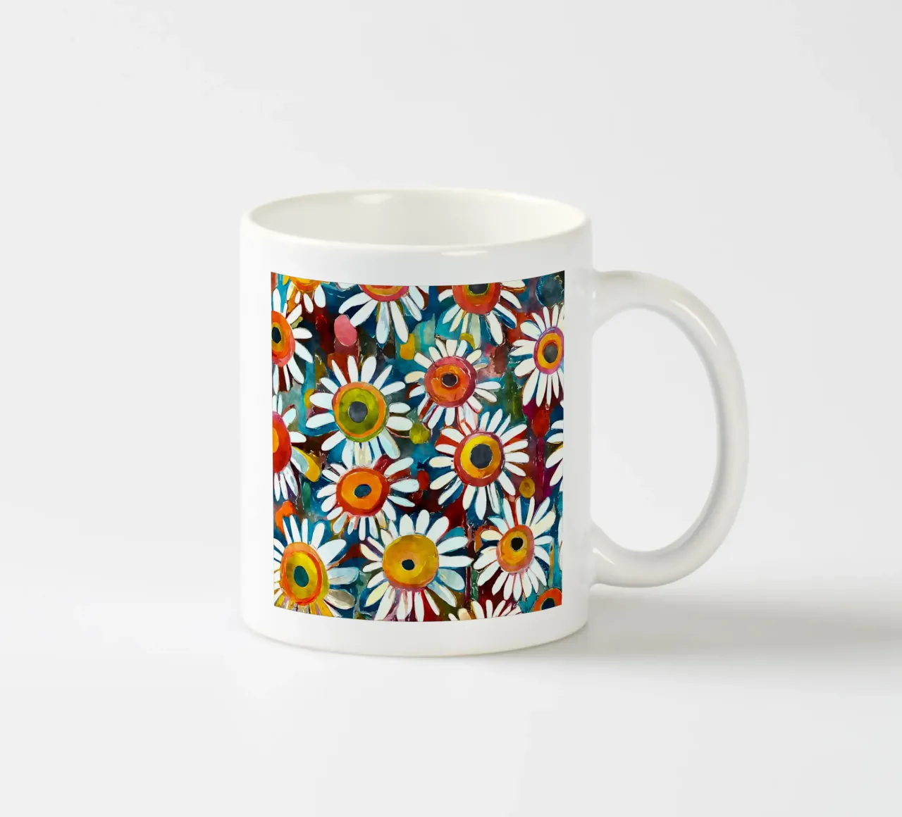 Margherite divertenti tazza in ceramica da Botanical Pattern House