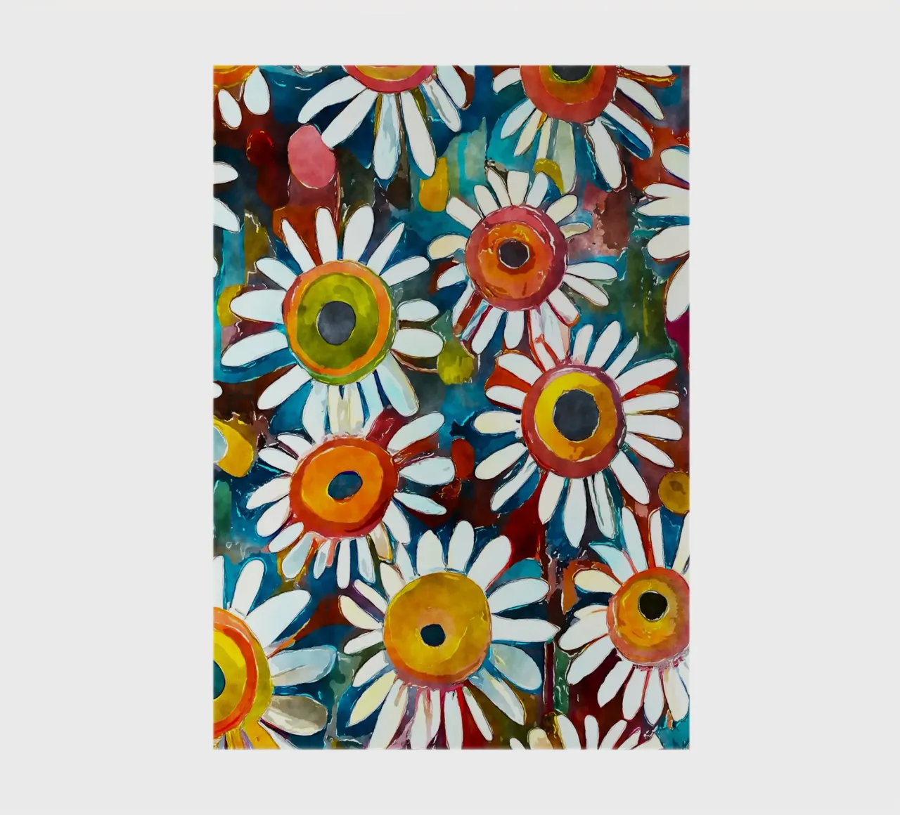 Funky Daisies notebook by Botanical Pattern House