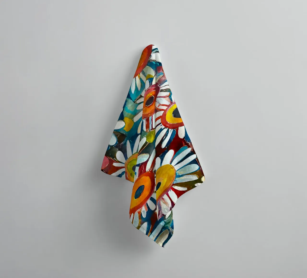 Funky Daisies towel by Botanical Pattern House
