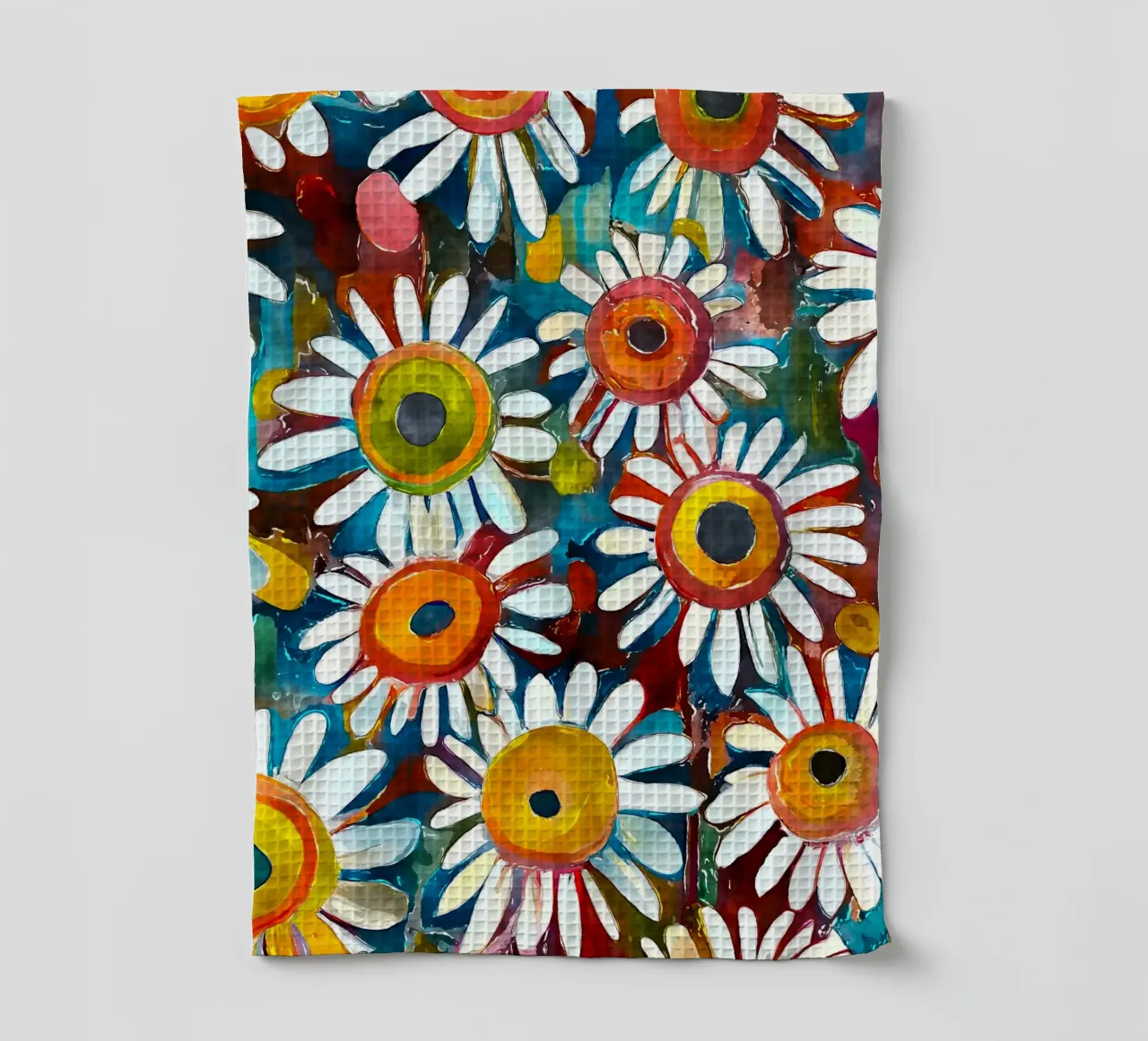 Funky Daisies tea towel by Botanical Pattern House