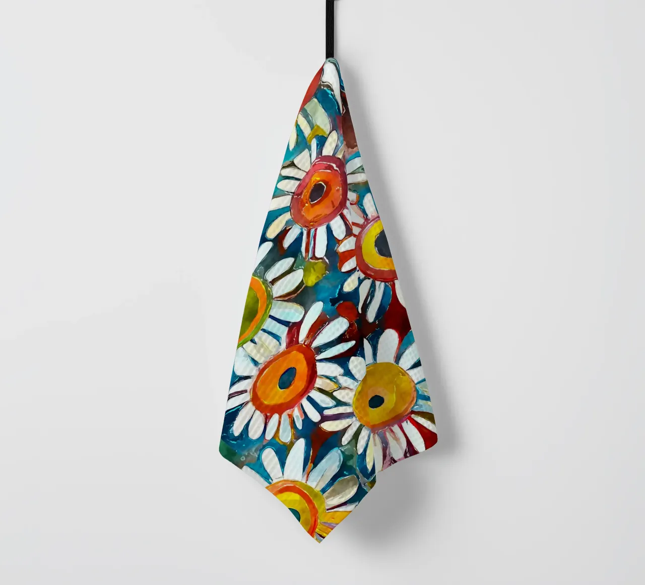 Funky Daisies tea towel by Botanical Pattern House