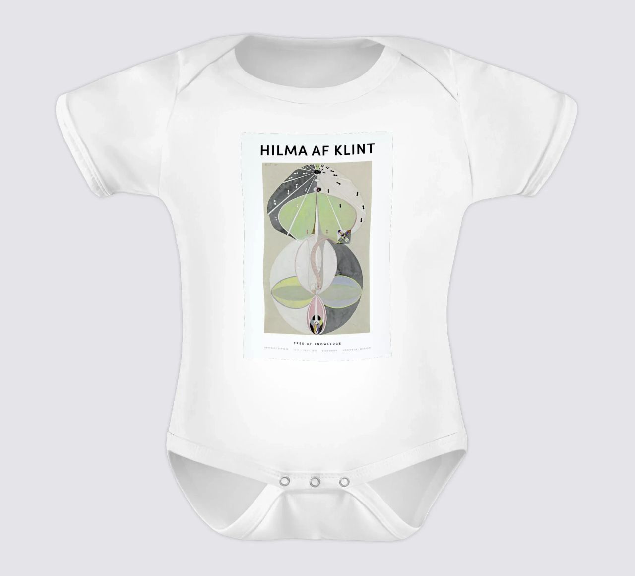 Hilma af Klint - Tree of Knowledge II body neonato maniche corte da Vintage by JUNIQE