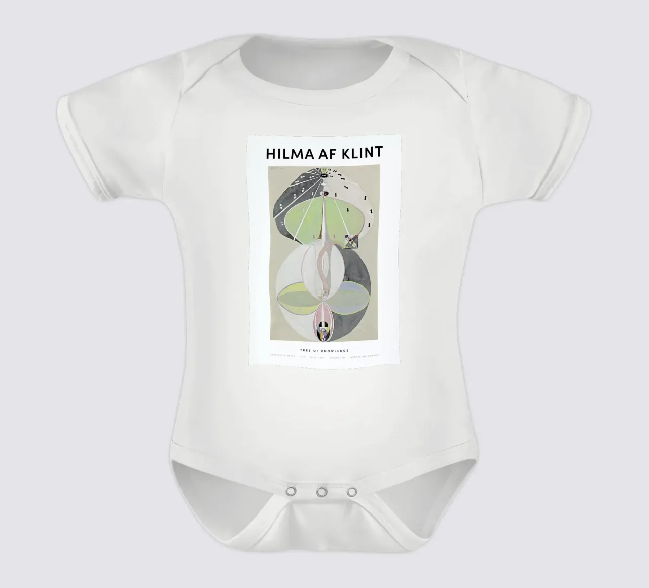 Hilma af Klint - Tree of Knowledge II body neonato maniche corte da Vintage by JUNIQE