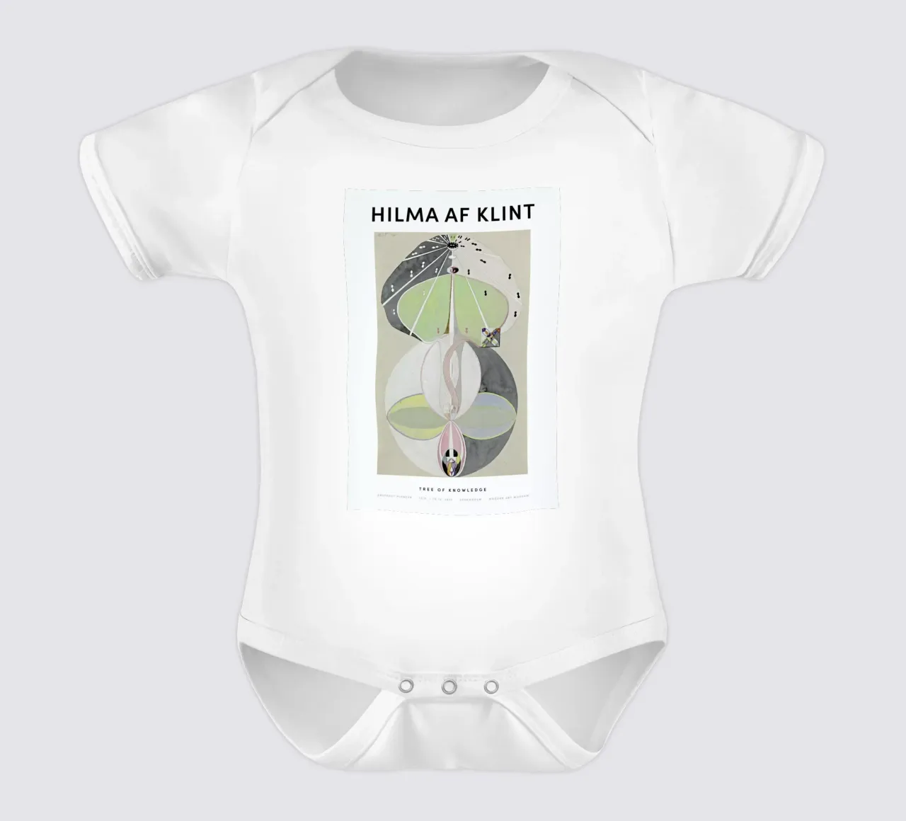Hilma af Klint - Tree of Knowledge II body neonato maniche corte da Vintage by JUNIQE