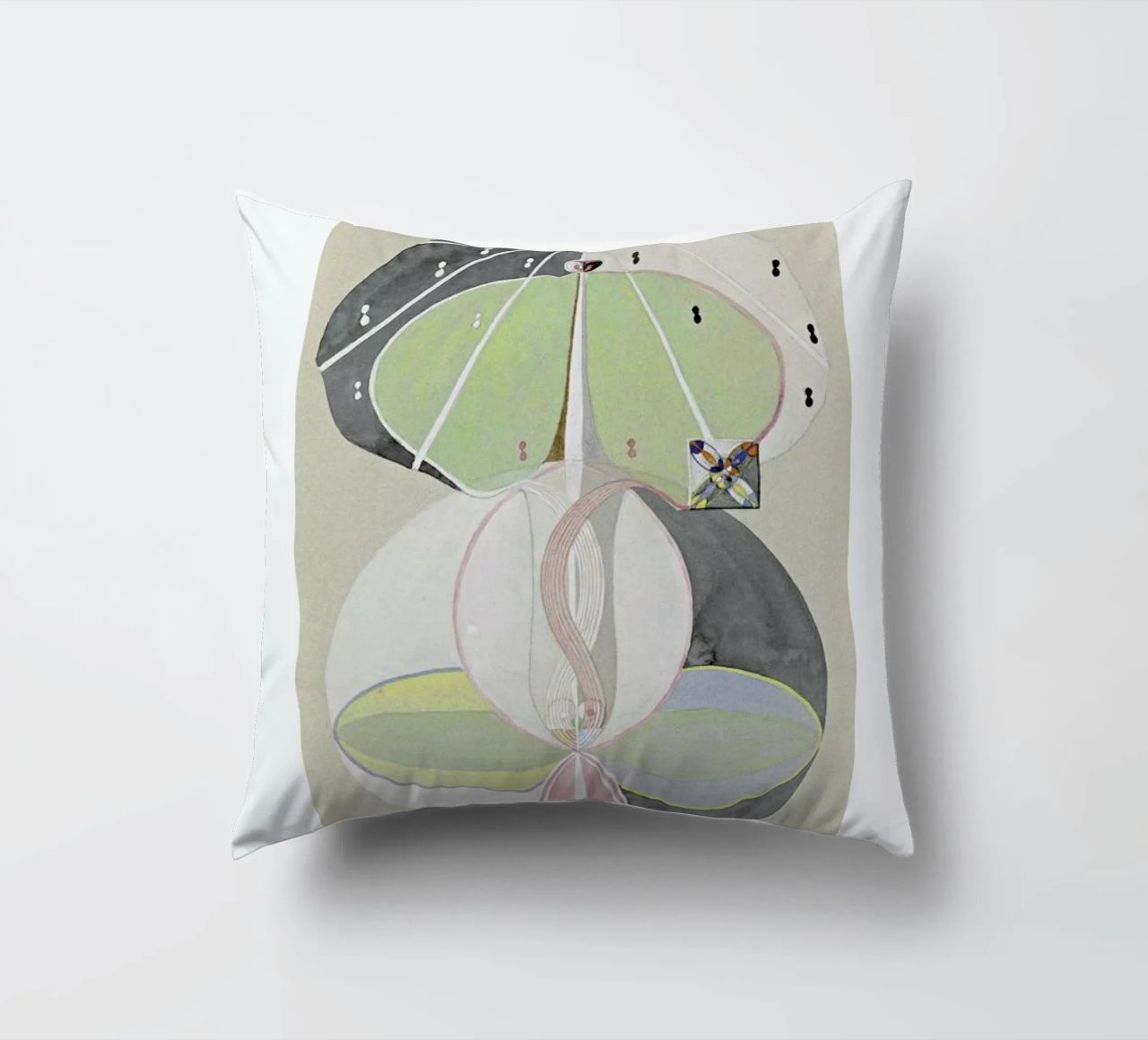 Hilma af Klint - Tree of Knowledge II cuscino da Vintage by JUNIQE