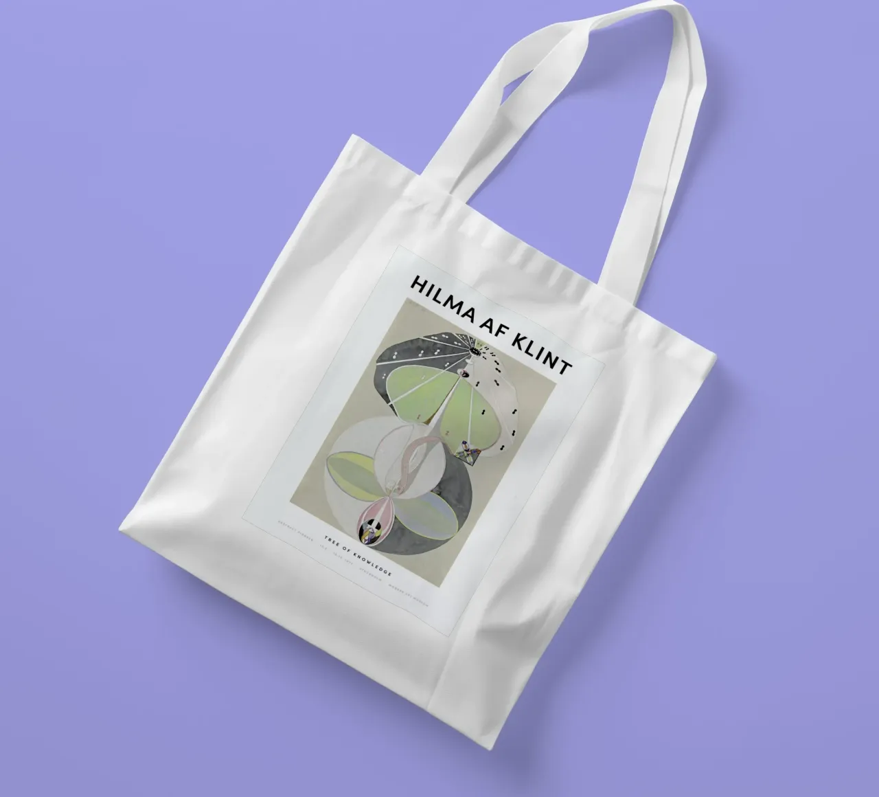 Hilma af Klint - Tree of Knowledge II borsa in juta da Vintage by JUNIQE