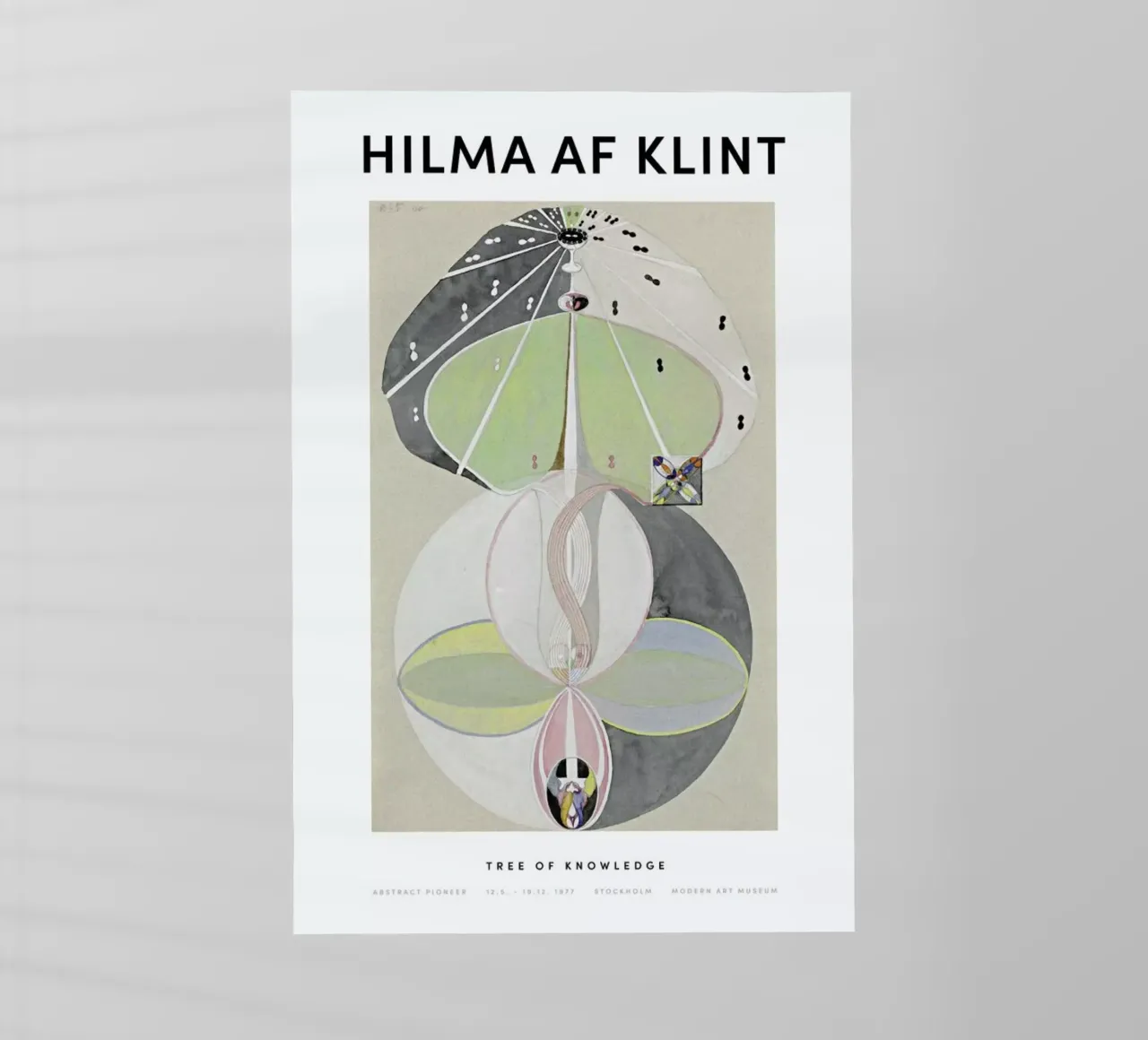 Hilma af Klint - Tree of Knowledge II pellicola backlit da Vintage by JUNIQE