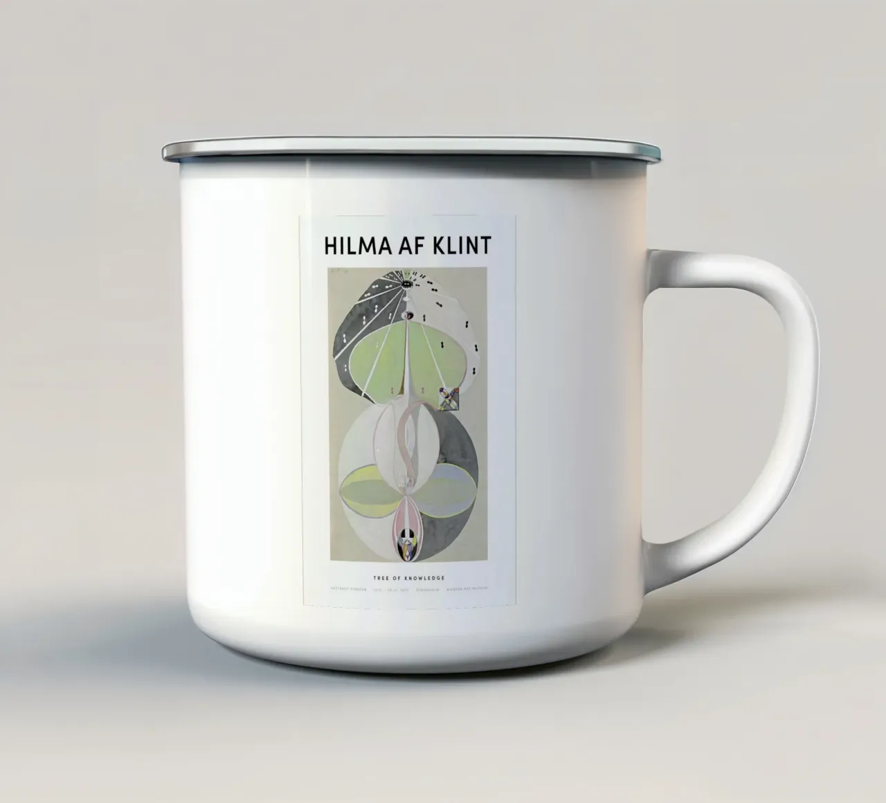 Hilma af Klint - Tree of Knowledge II mug en émail de Vintage by JUNIQE