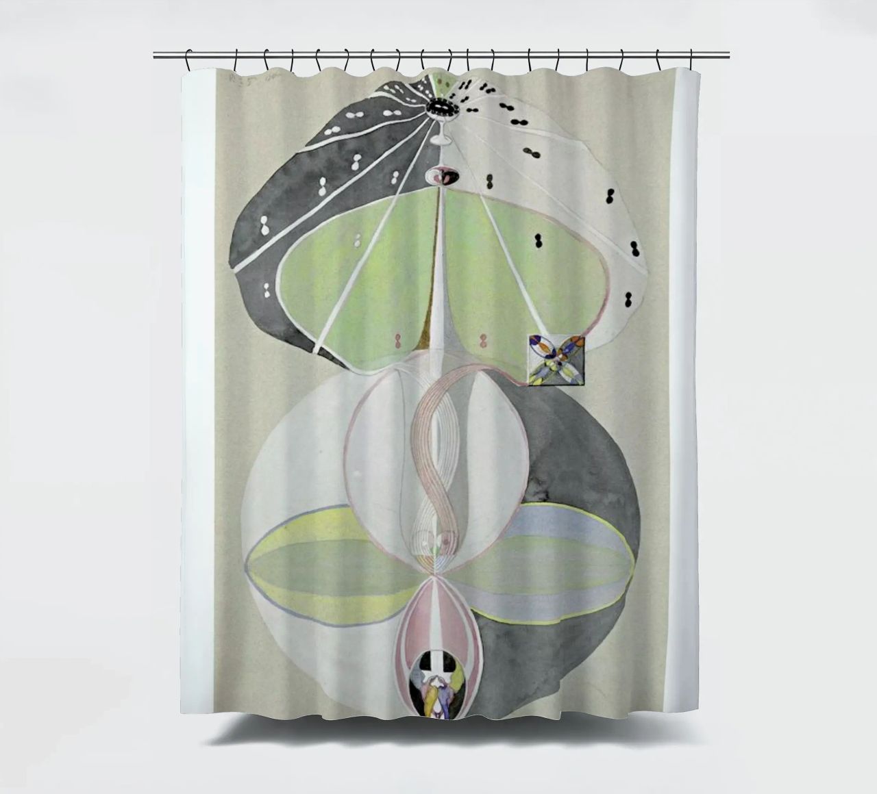 Hilma af Klint - Tree of Knowledge II tenda da doccia da Vintage by JUNIQE