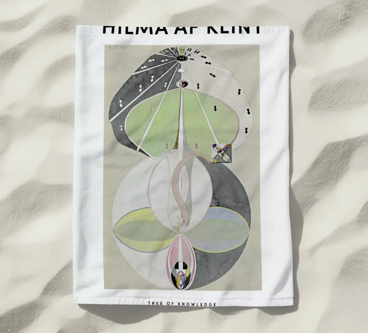 Hilma af Klint - Tree of Knowledge II serviette de plage de Vintage by JUNIQE