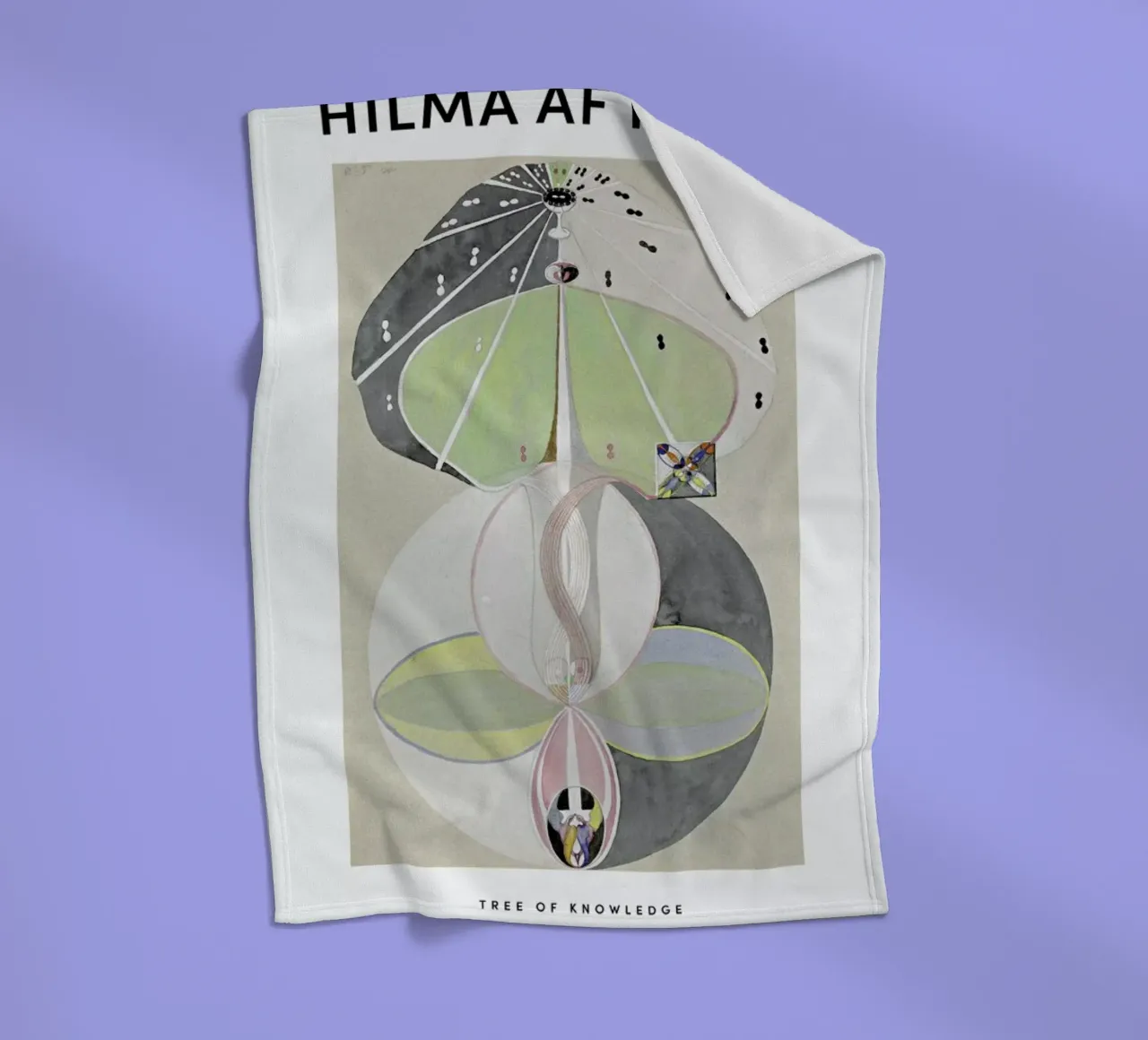 Hilma af Klint - Tree of Knowledge II coperta in pile da Vintage by JUNIQE