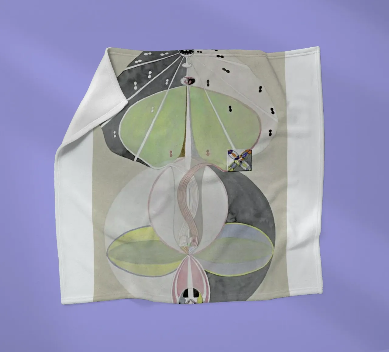 Hilma af Klint - Tree of Knowledge II Fleecedecke von Vintage by JUNIQE