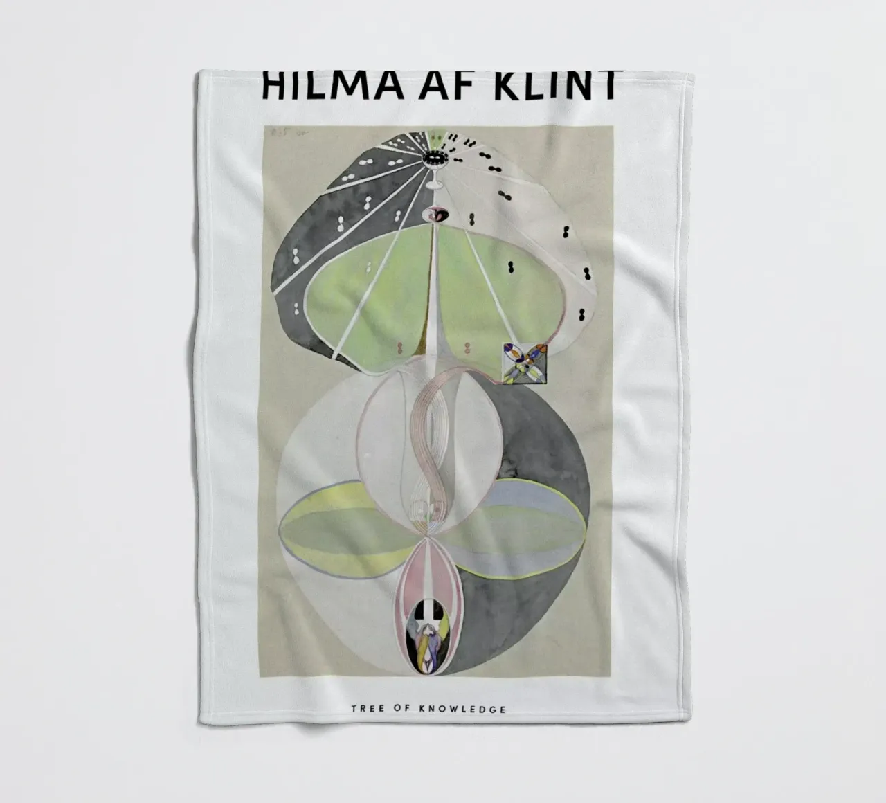 Hilma af Klint - Tree of Knowledge II coperta in pile da Vintage by JUNIQE