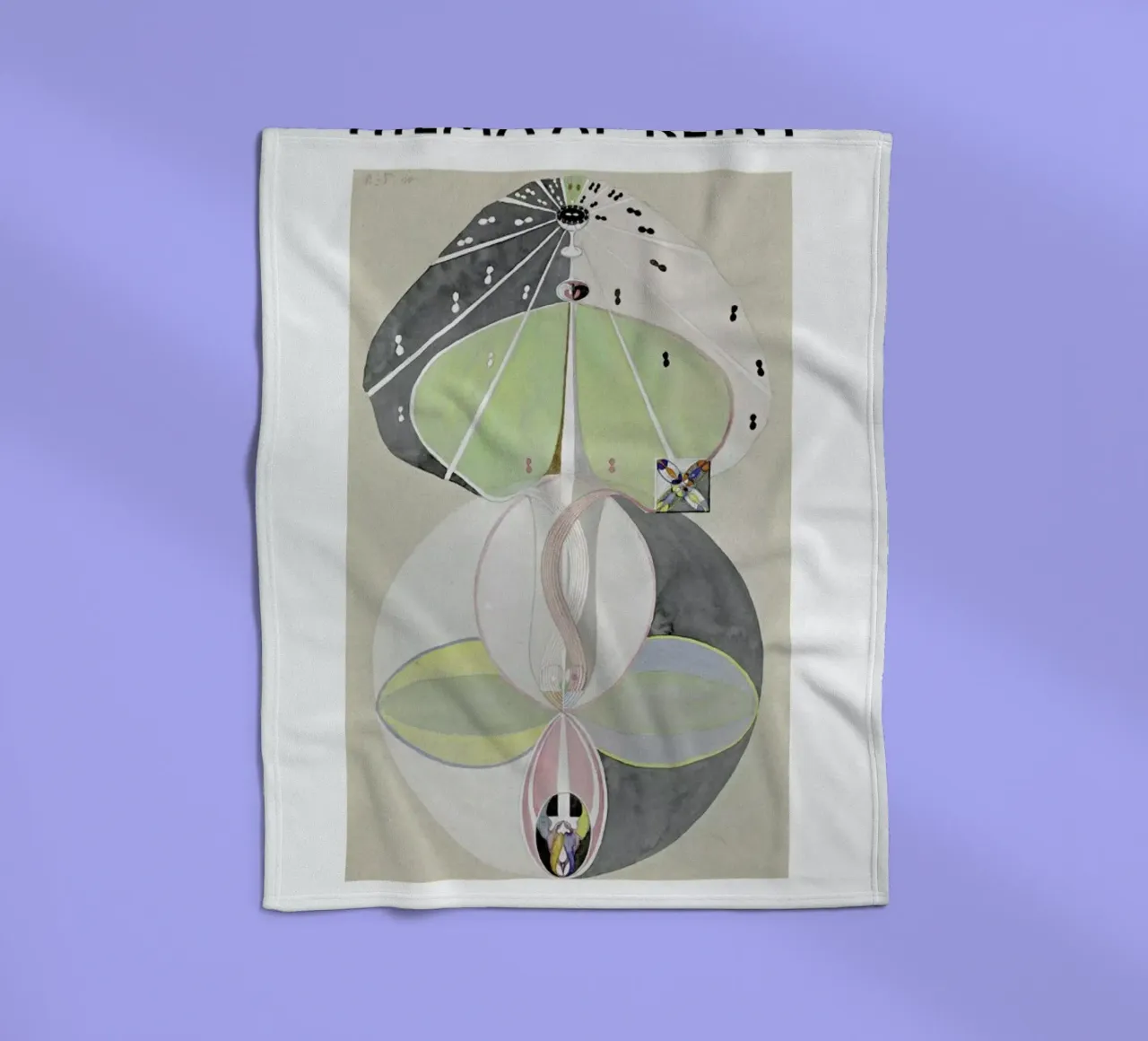 Hilma af Klint - Tree of Knowledge II coperta in pile da Vintage by JUNIQE