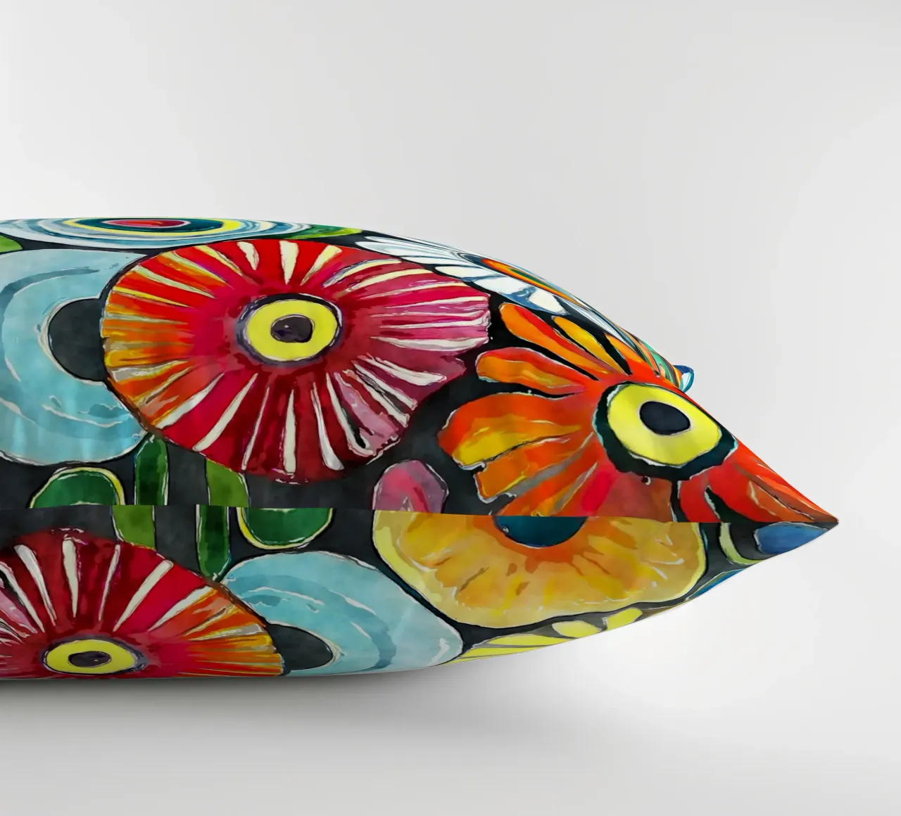Funky Daisies decorative cushion by Botanical Pattern House