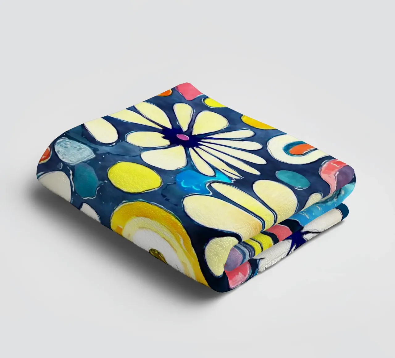 Funky Daisies towel by Botanical Pattern House