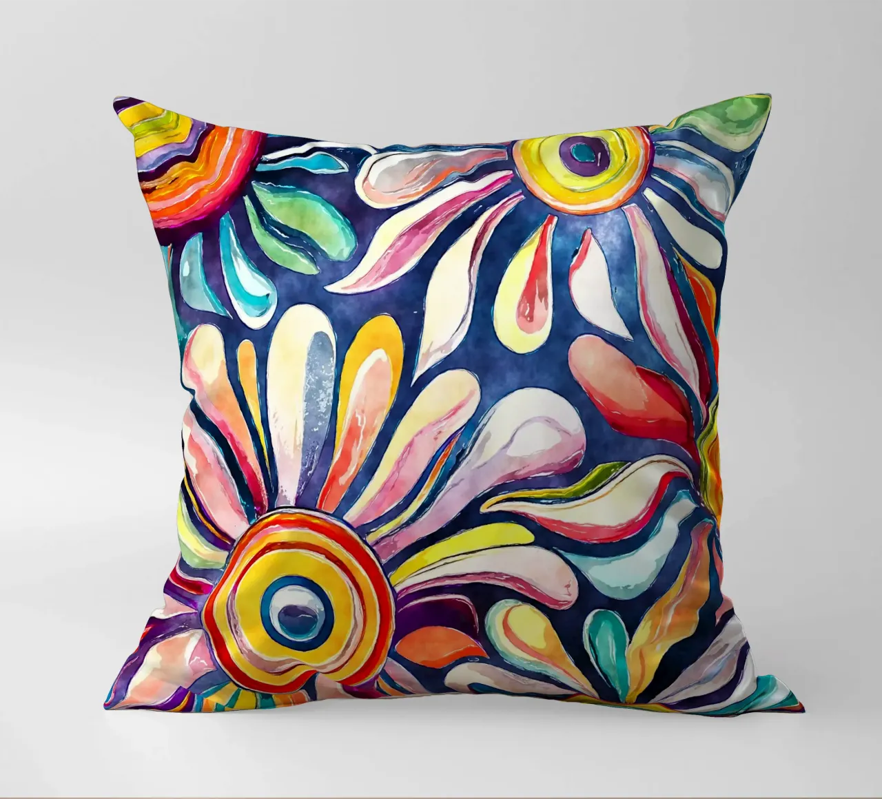 Margherite divertenti cuscino da Botanical Pattern House