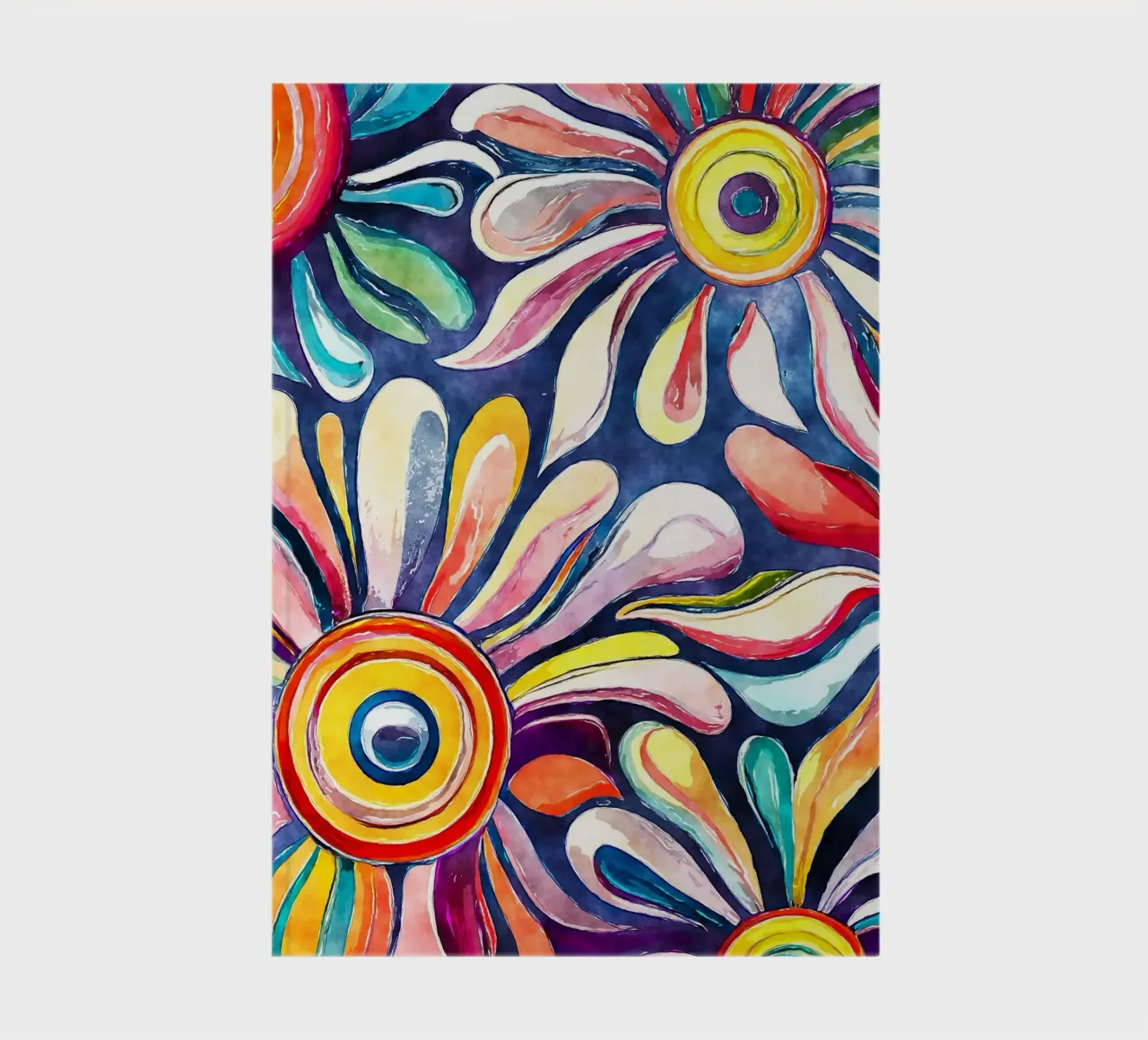 Funky Daisies notebook by Botanical Pattern House