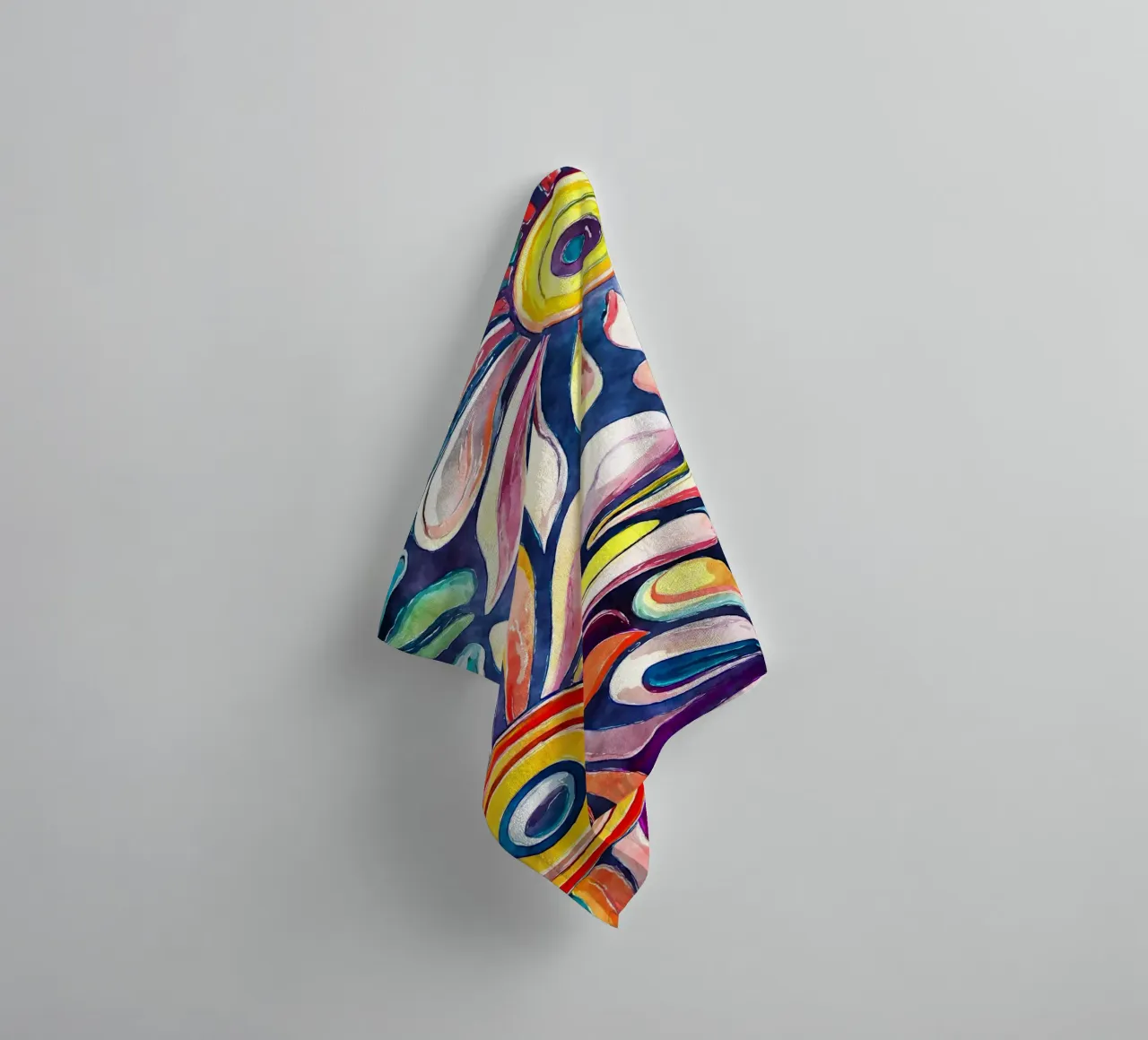 Funky Daisies towel by Botanical Pattern House