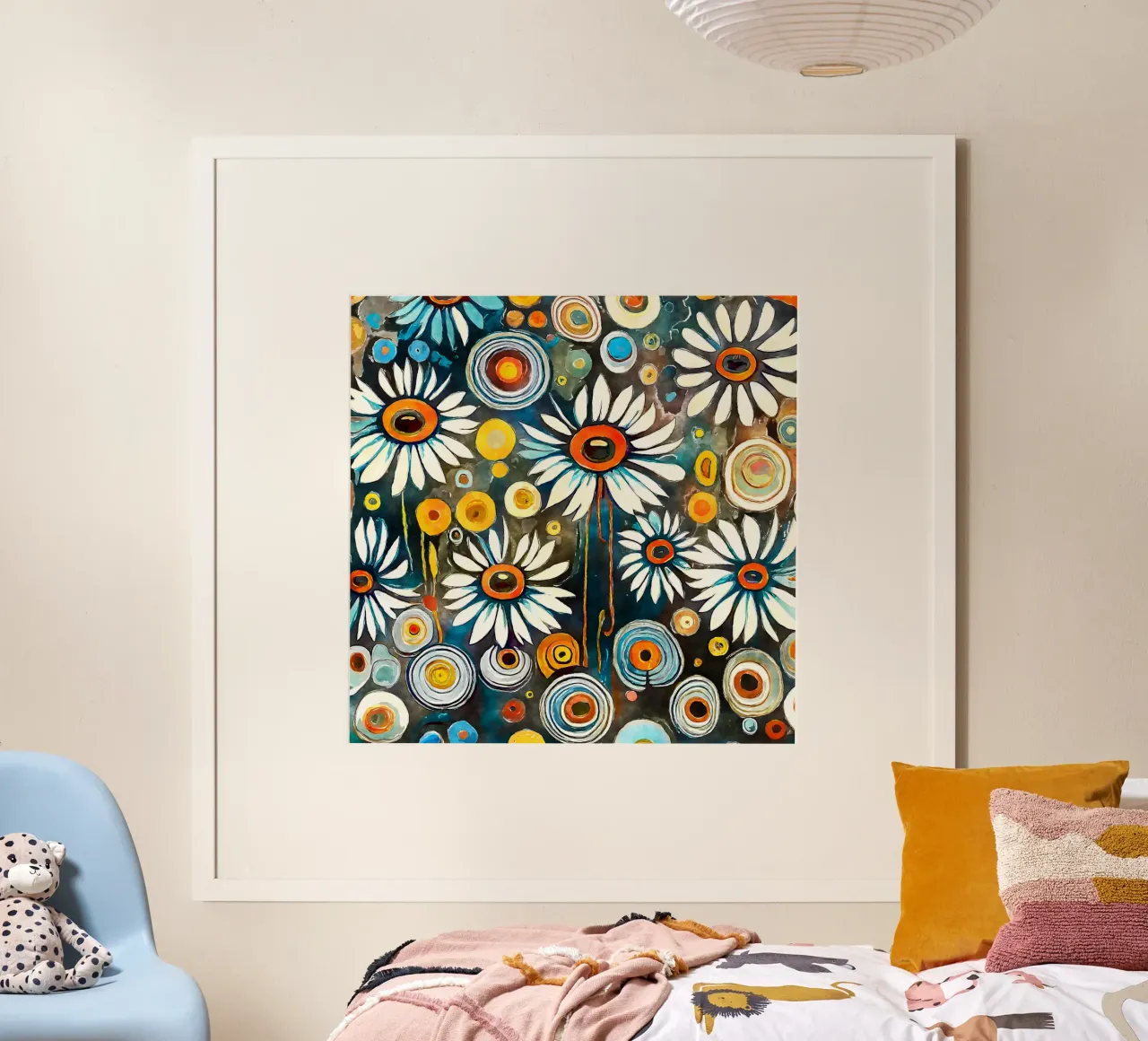 Margherite divertenti poster da Botanical Pattern House