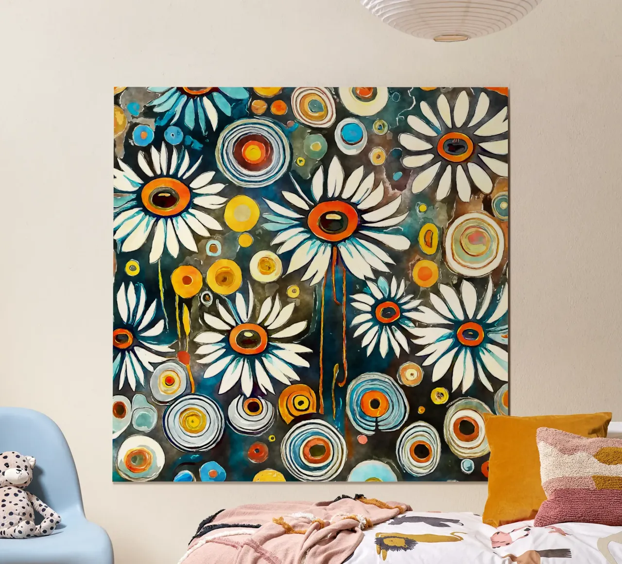 Margherite divertenti poster da Botanical Pattern House