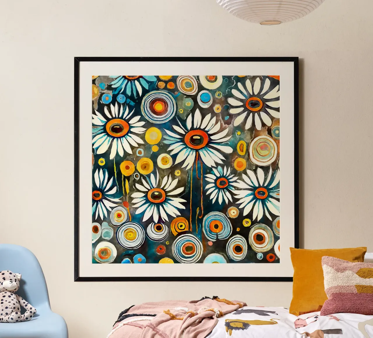 Margherite divertenti poster da Botanical Pattern House