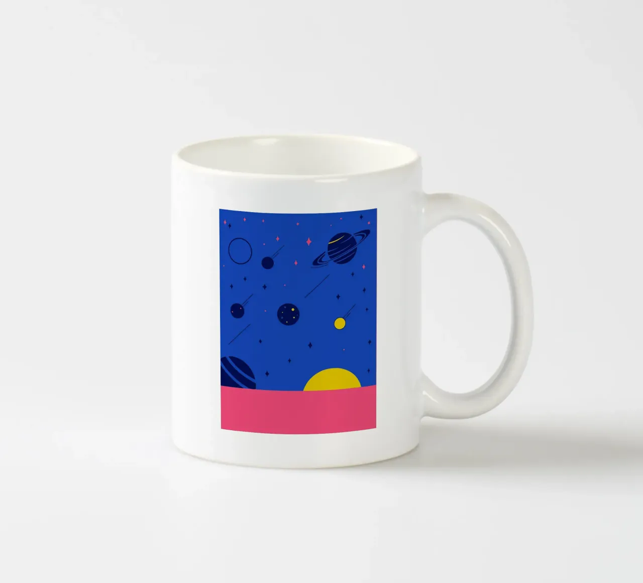 Planets ceramic mug by TODAY'S SHOP