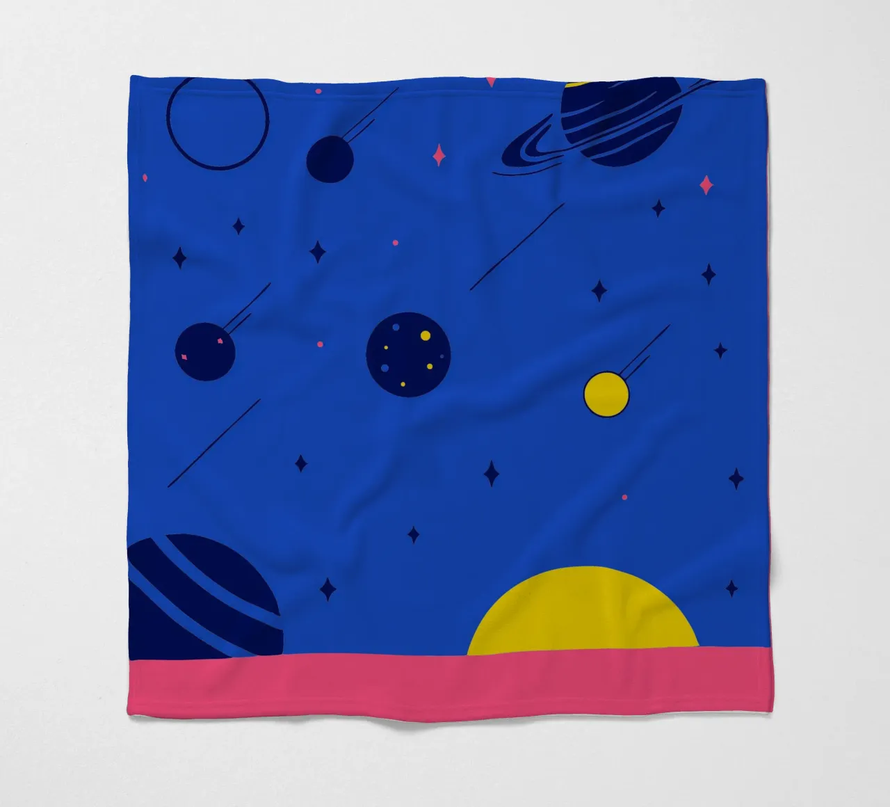 Planets Fleecedecke von TODAY'S SHOP