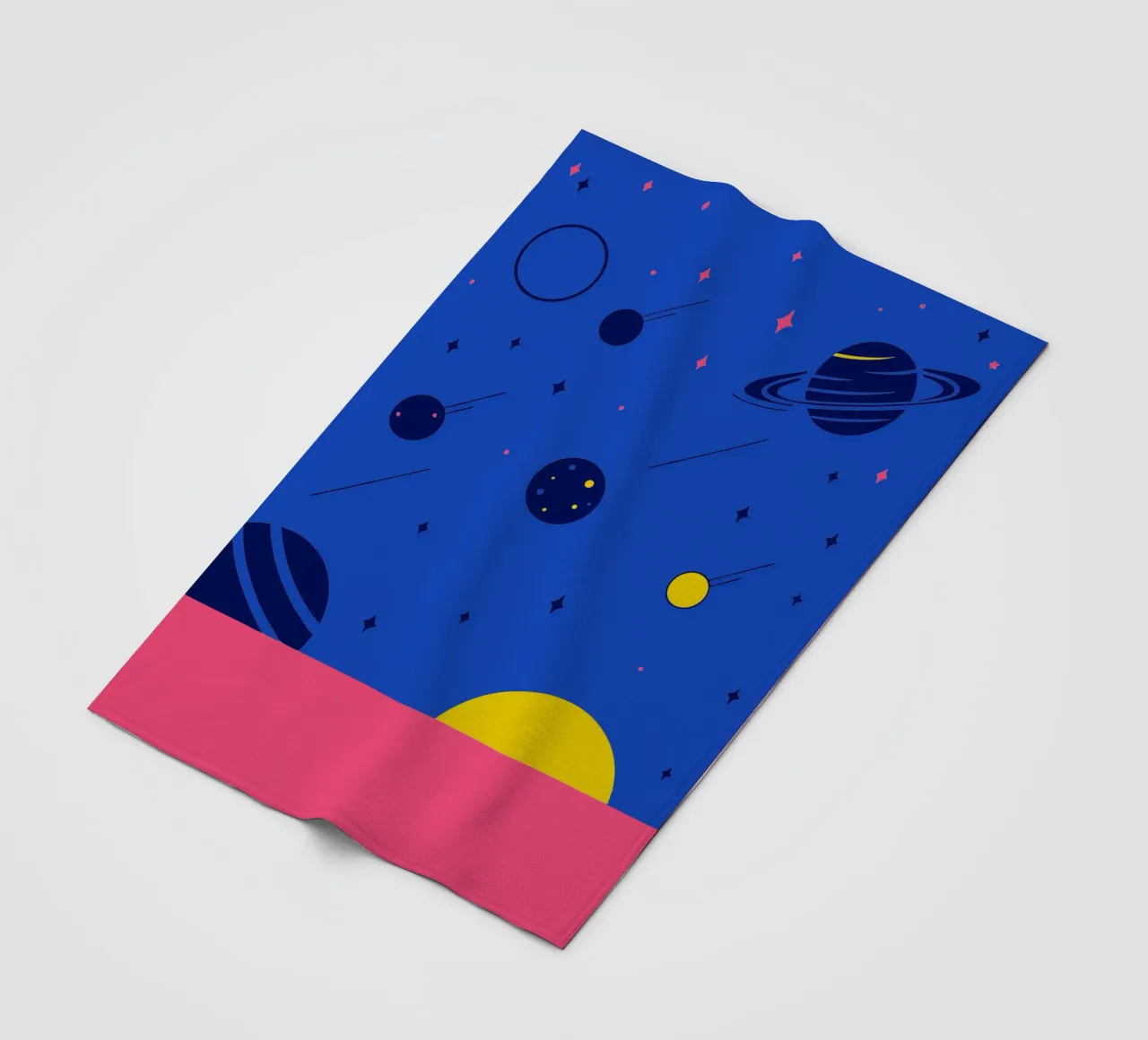 Planets Fleecedecke von TODAY'S SHOP