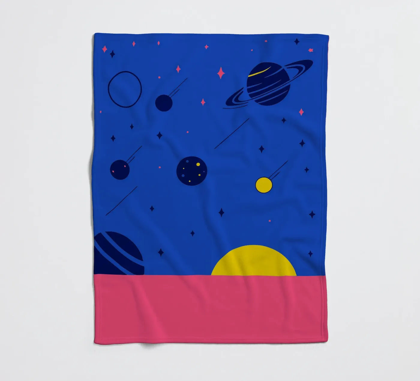 Planets Fleecedecke von TODAY'S SHOP