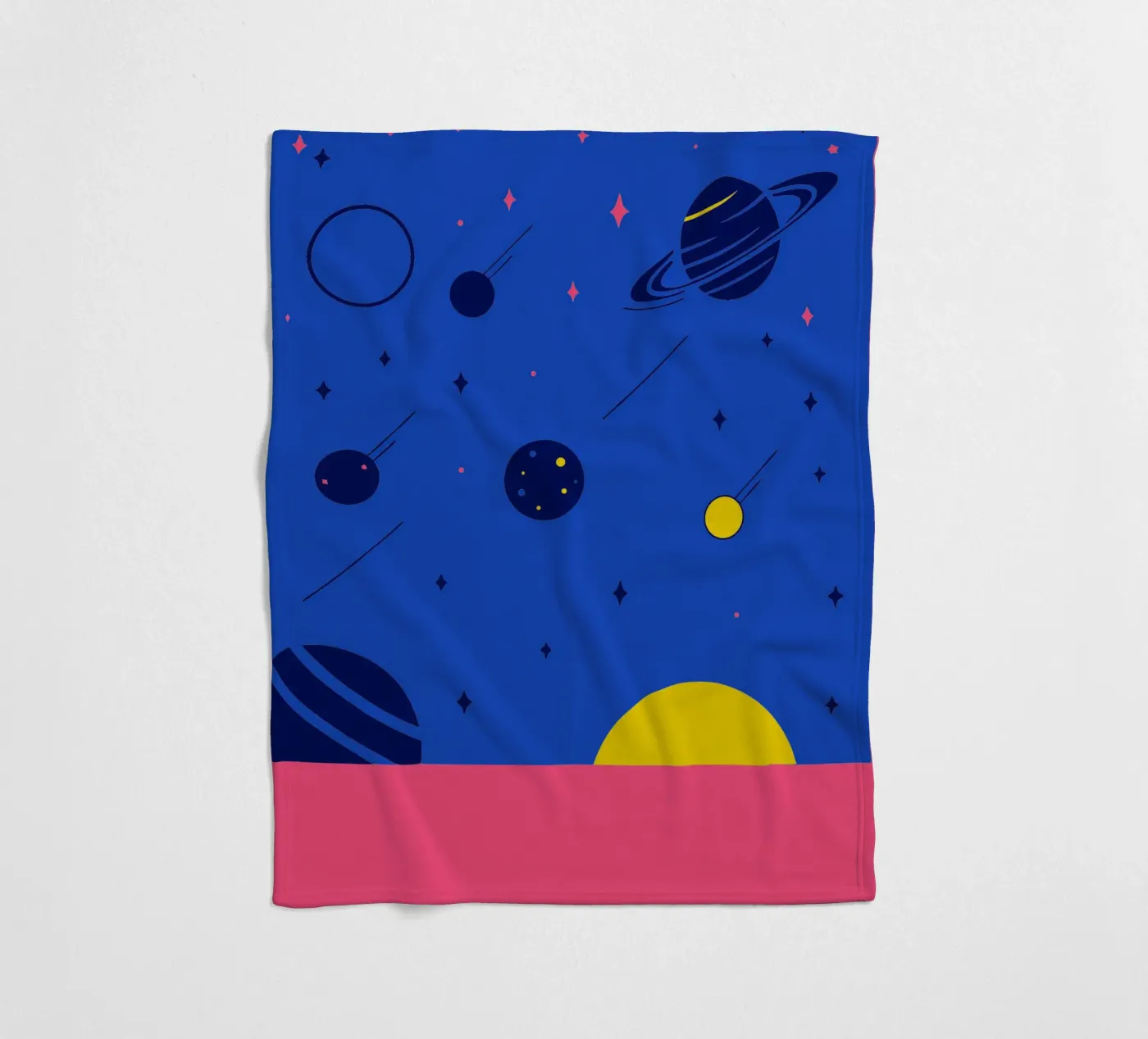 Planets Fleecedecke von TODAY'S SHOP