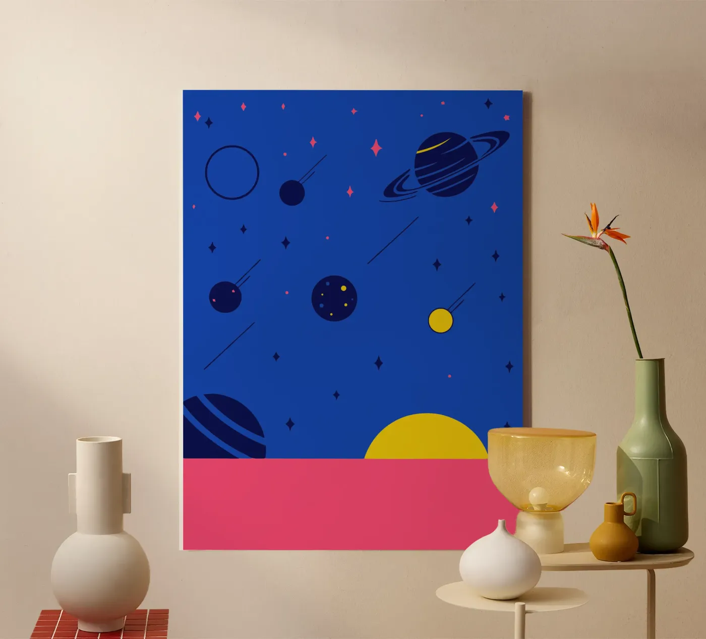 Planets canvas by TODAY'S SHOP