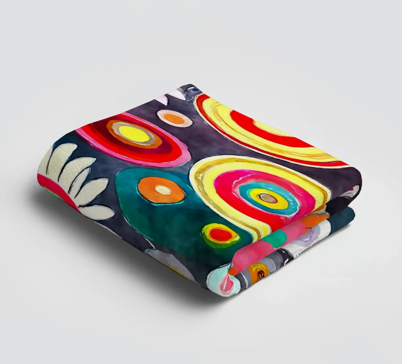 Funky Daisies towel by Botanical Pattern House