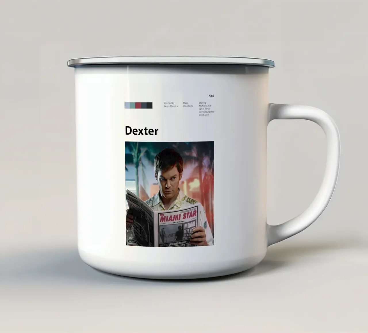 Dexter tazza in smalto da The Movie Wall