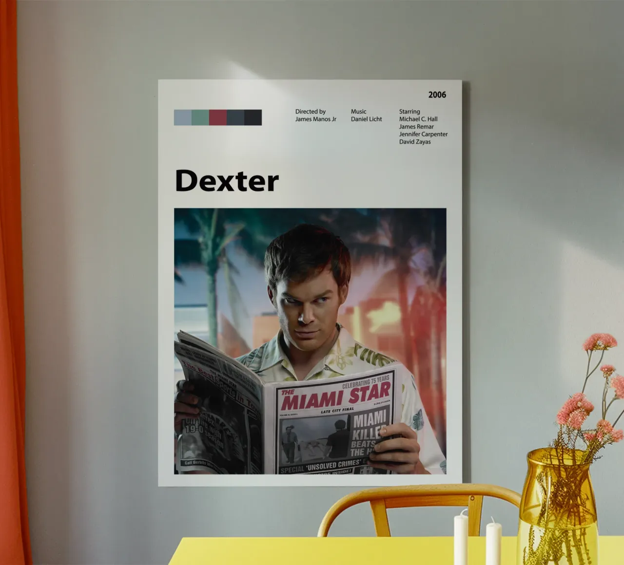 Dexter tela con Cornice a cassetta da 🎞 The Movie Wall