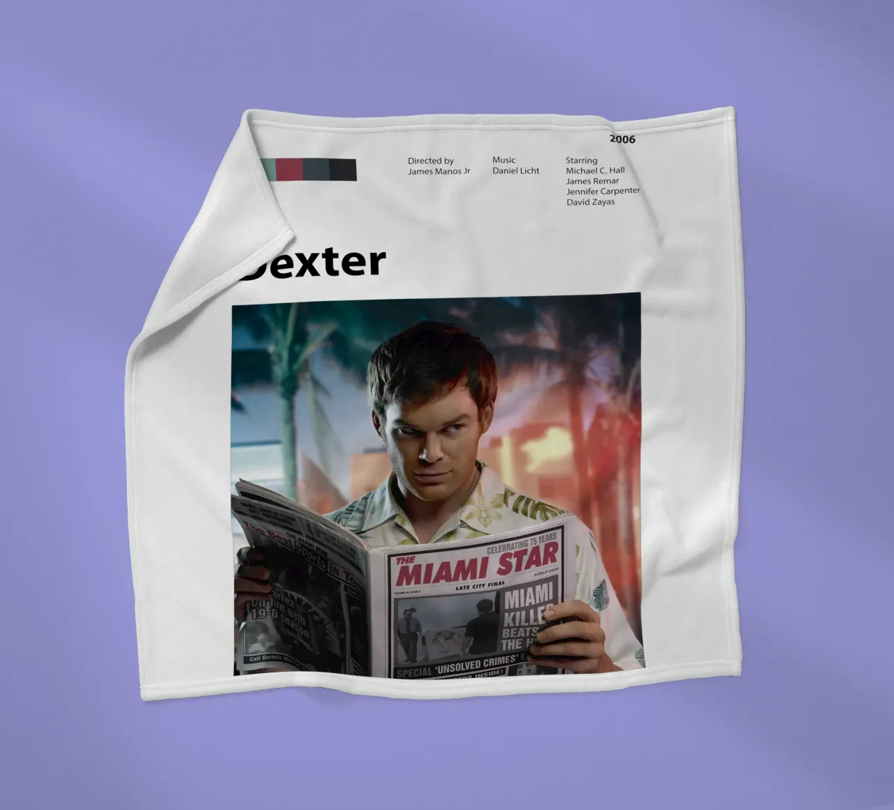 Dexter coperta in pile da The Movie Wall