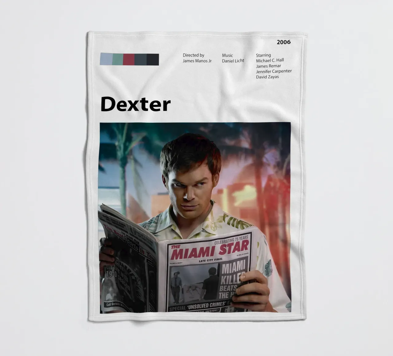 Dexter coperta in pile da The Movie Wall